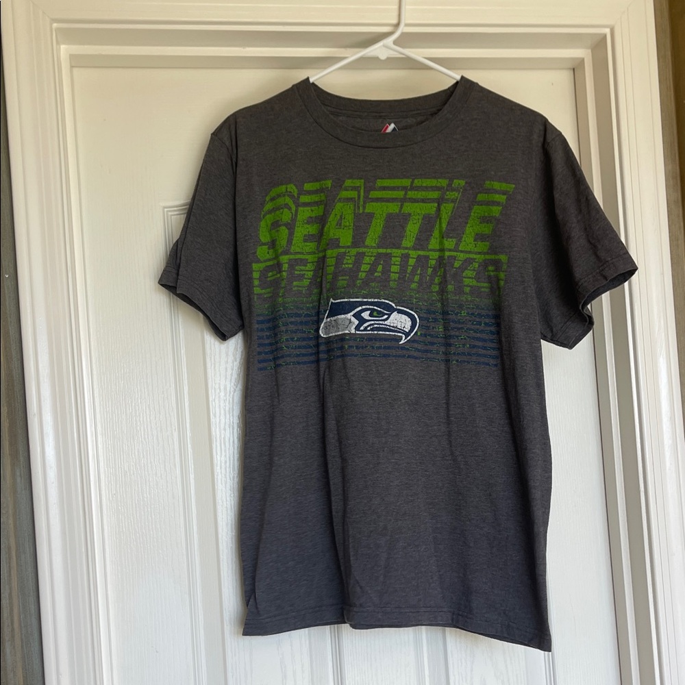 Majestic Seattle Seahawks Charcoal Tee